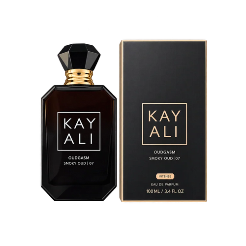Kayali Oudgasm Smoky Oud 07 Eau de Parfum Intense 100ml - flacon et boîte
